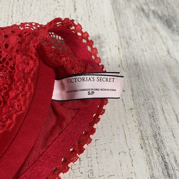 Victoria’s Secret Lace Bra Bralette Pink Size S No Padding - Picture 3 of 5